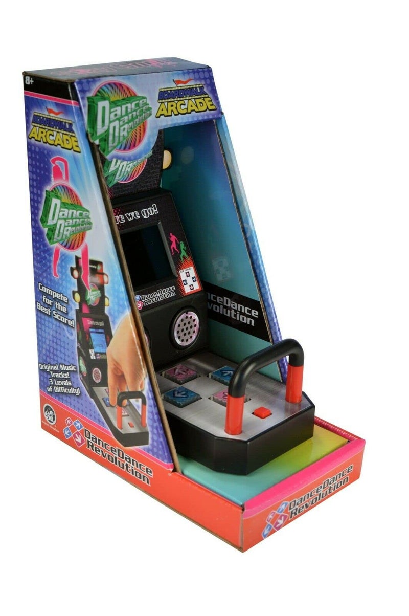 Super Impulse Tiny Arcade Boardwalk Arcade Dance Dance Revolution, Red, Miniature - Image 3